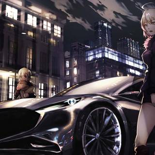 Street race anime desktop wallpaper