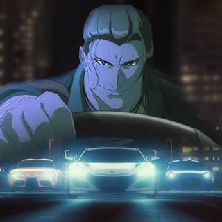 Street race anime desktop wallpaper