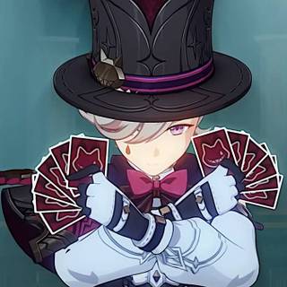 Genshin Lyney computer wallpaper