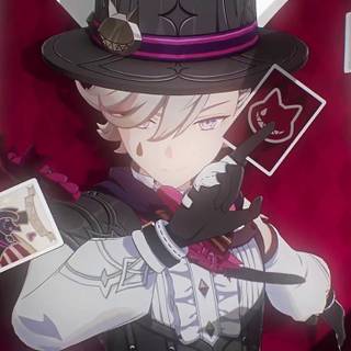 Genshin Lyney computer wallpaper