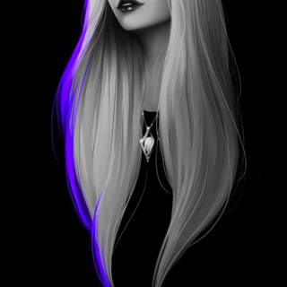 Dark art girl wallpaper