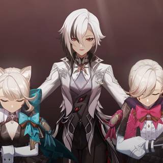 Genshin Lyney computer wallpaper