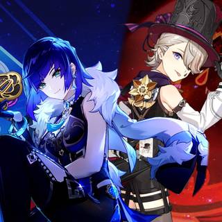 Genshin Lyney computer wallpaper