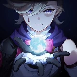 Genshin Lyney computer wallpaper