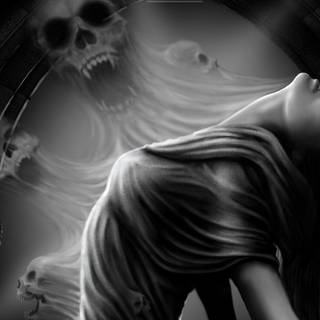 Dark art girl wallpaper