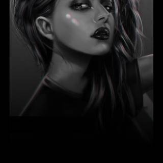 Dark art girl wallpaper