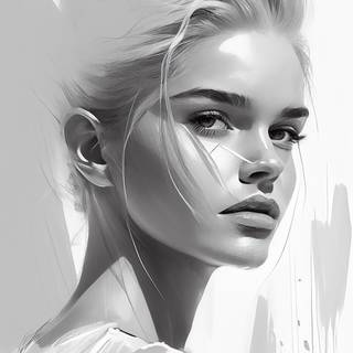 Dark art girl wallpaper