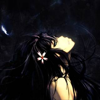 Dark art girl wallpaper