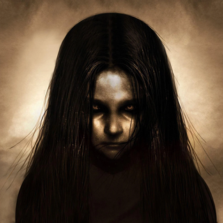 Dark art girl wallpaper