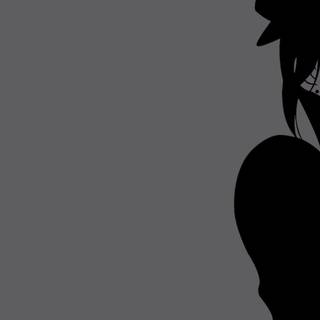Black and white anime PC wallpaper