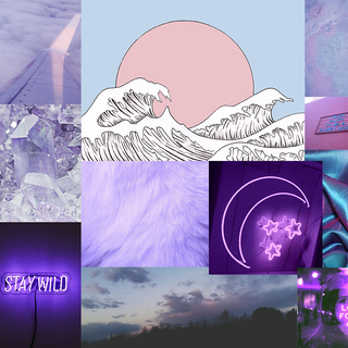 Collage preppy laptop wallpaper