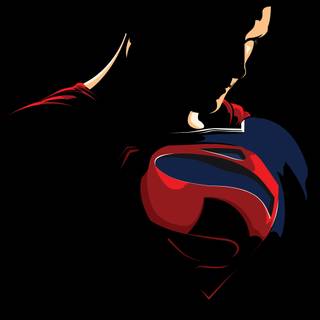 Superman minimalist 4k wallpaper