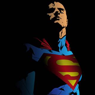 Superman minimalist 4k wallpaper