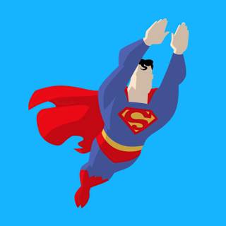 Superman minimalist 4k wallpaper