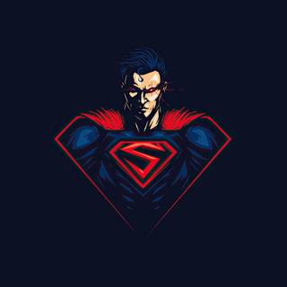 Superman minimalist 4k wallpaper