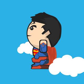 Superman minimalist 4k wallpaper