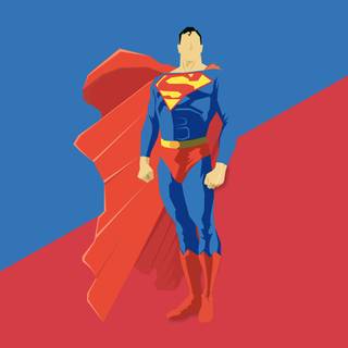 Superman minimalist 4k wallpaper