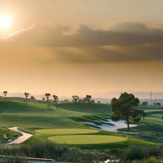 Golf course 4k wallpaper