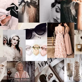 Vintage collage desktop wallpaper