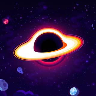 Space black 4k wallpaper