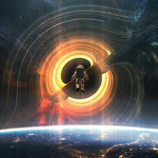 Space black 4k wallpaper