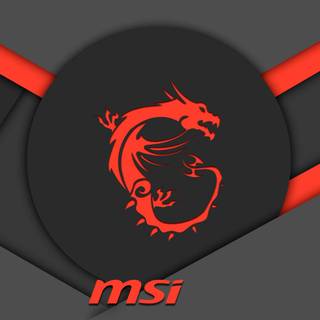 Red MSI wallpaper