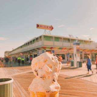 Summer ice cream iPhone wallpaper