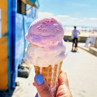 Summer ice cream iPhone wallpaper