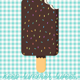 Summer ice cream iPhone wallpaper