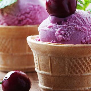 Summer ice cream iPhone wallpaper