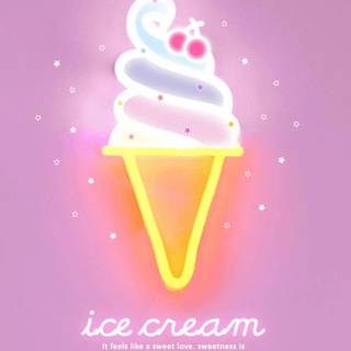 Summer ice cream iPhone wallpaper
