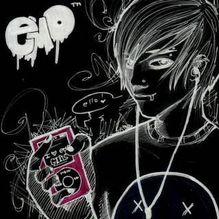 Cute Emo girl wallpaper