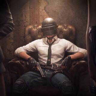 PUBG helmet 4k wallpaper