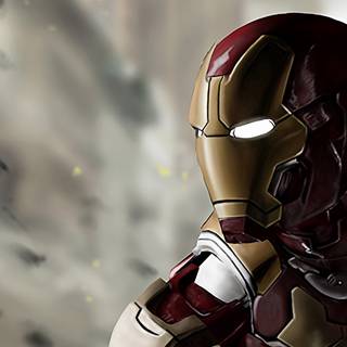 Iron Man 4k logo wallpaper