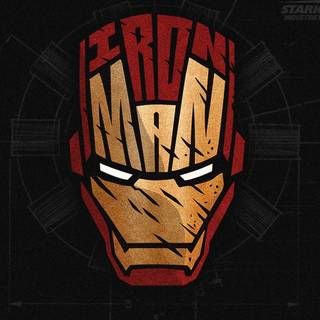 Iron Man minimal phone wallpaper