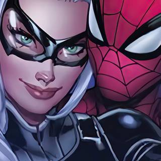 Black Cat Spider-Man wallpaper