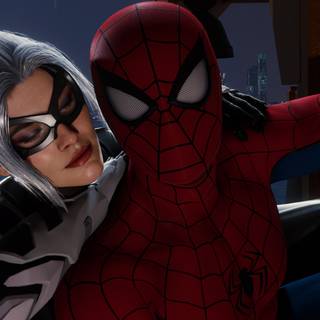 Black Cat Spider-Man wallpaper