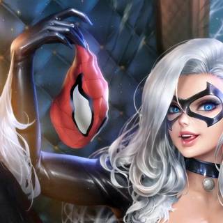 Black Cat Spider-Man wallpaper