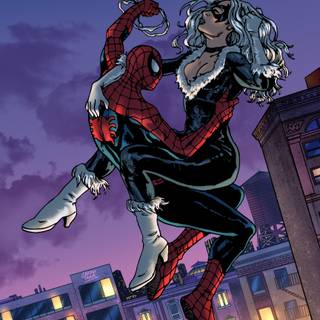 Black Cat Spider-Man wallpaper