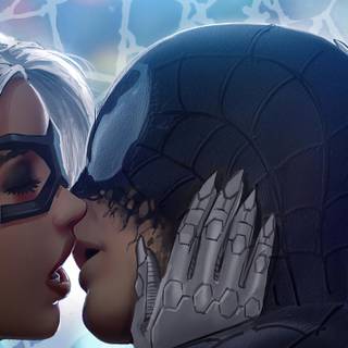 Black Cat Spider-Man wallpaper