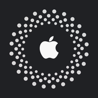 iPhone logo black and white wallpaper