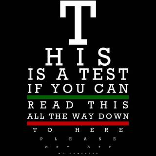 Eye test wallpaper