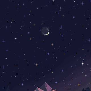 Night pixel wallpaper