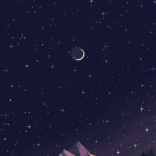 Night pixel wallpaper