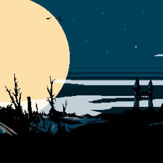 Night pixel wallpaper