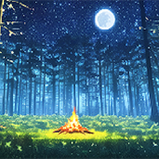 Night pixel wallpaper
