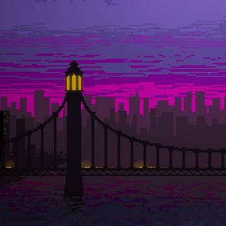 Night pixel wallpaper