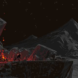 Night pixel wallpaper