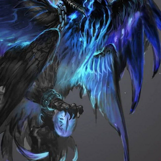 Cool blue Phoenix wallpaper