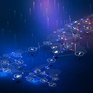 Supply network chain wallpaper